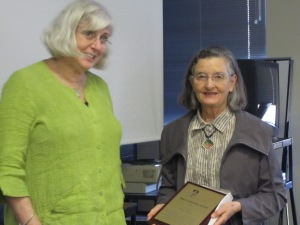Fay Tran receives the 2011 Bruce Wicking Award for her contribution to the field of children’s learning difficulties